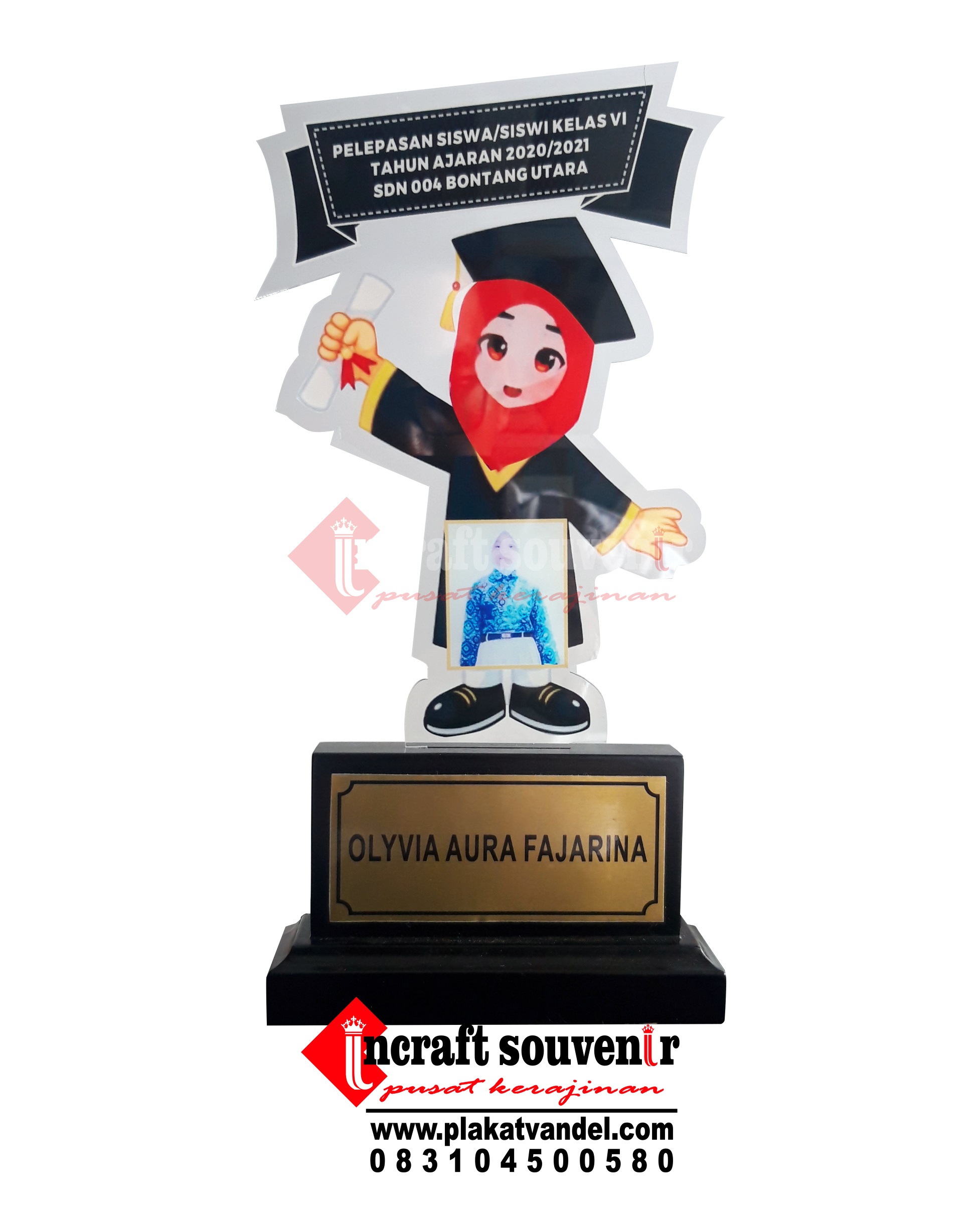 PLAKAT WISUDA AKRILIK SD N BONTANG UTARA PA37